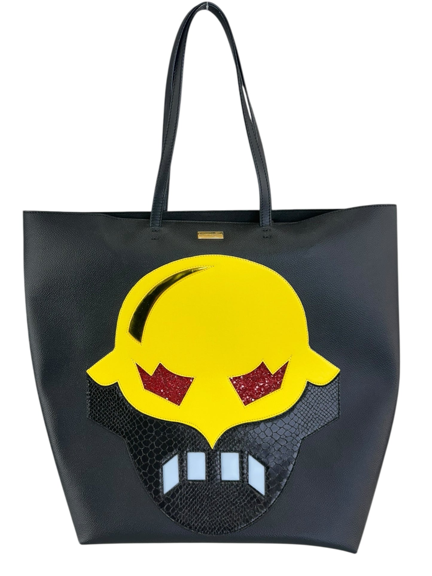 stella mccartney Black Super Hero Shopper Tote Designer
