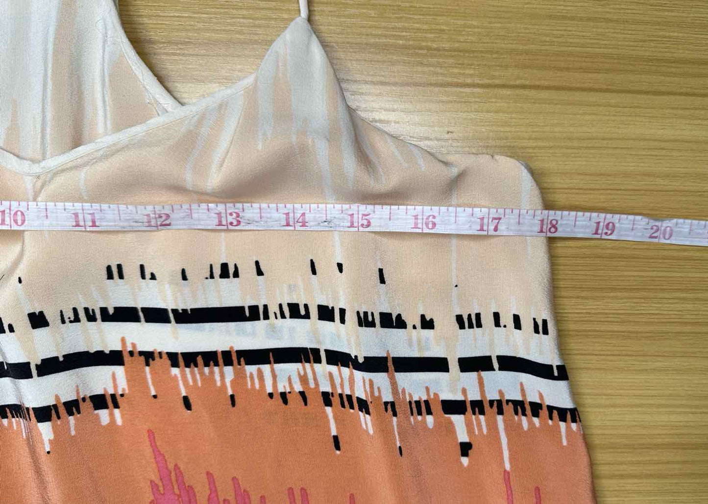 tibi Striped Silk Print Tank Size 8