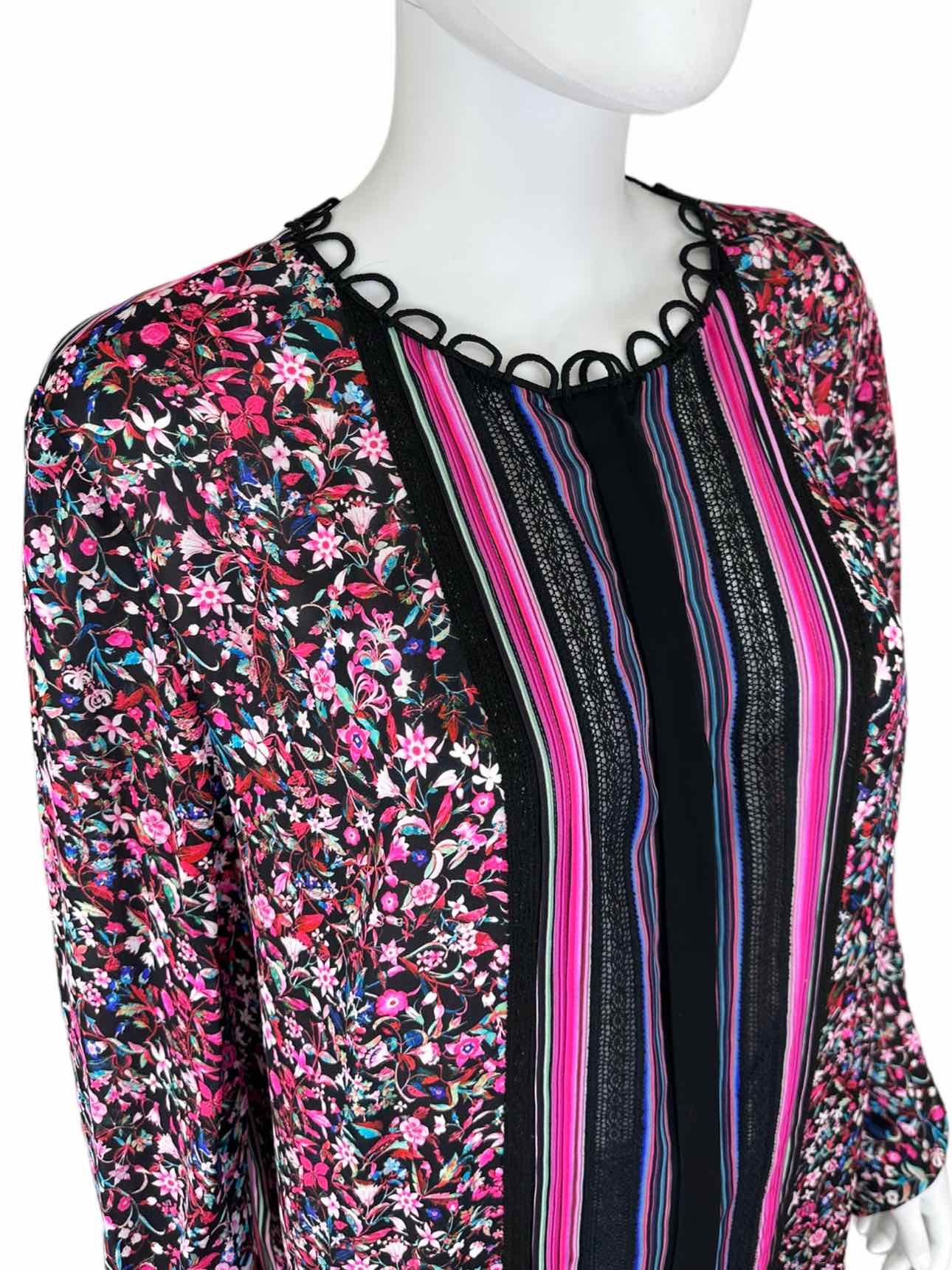 ELIE TAHARI Floral Print Button-down Size XL