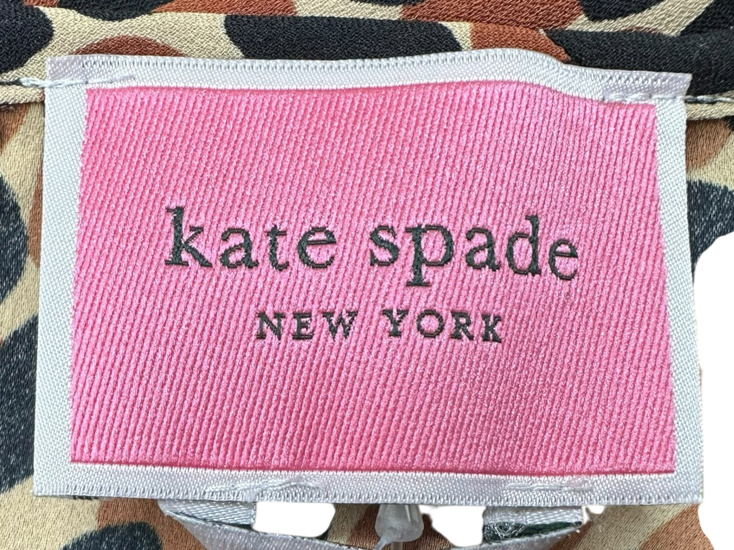Kate Spade Brown Black and Cream Cocktail Dress Size L