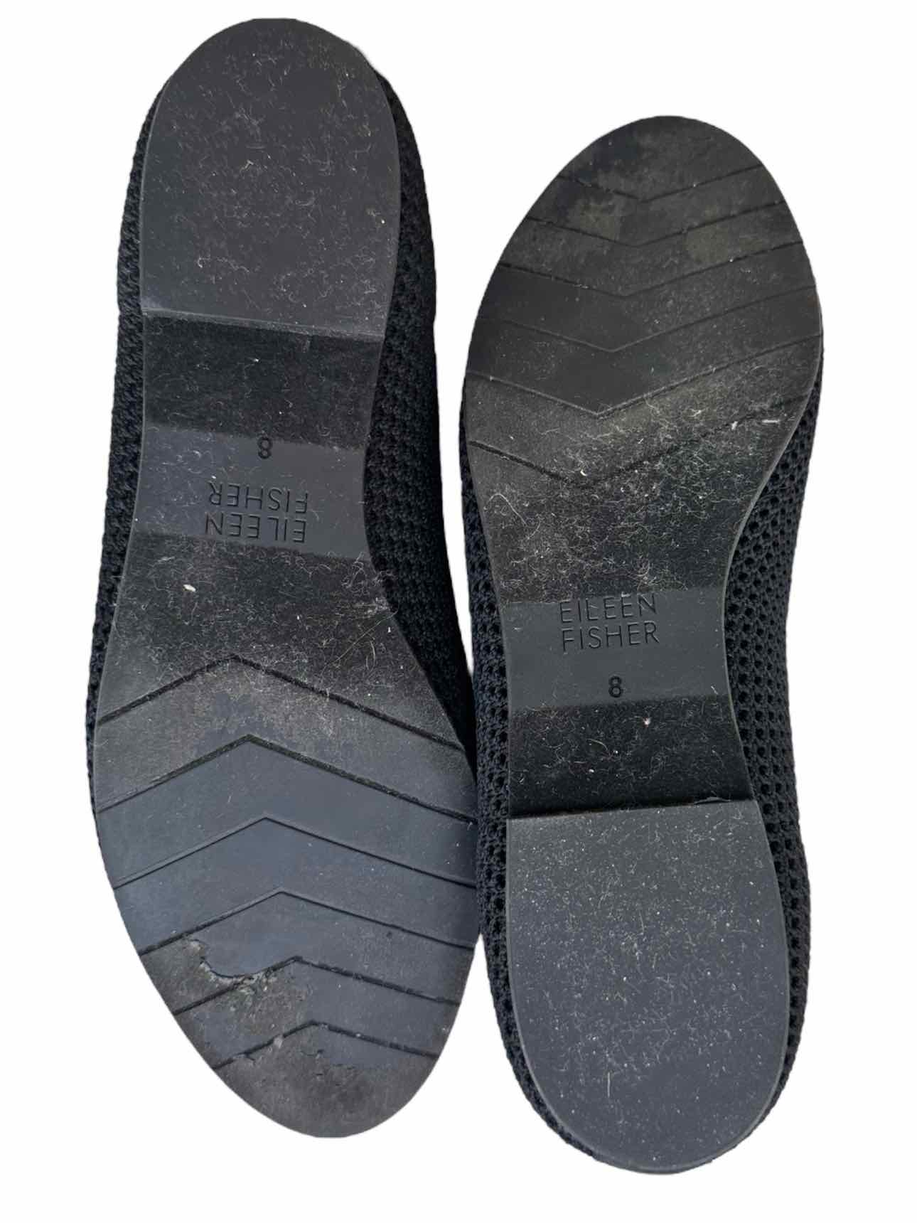 EILEEN FISHER Naomi Black Slip-on Flats Size 8