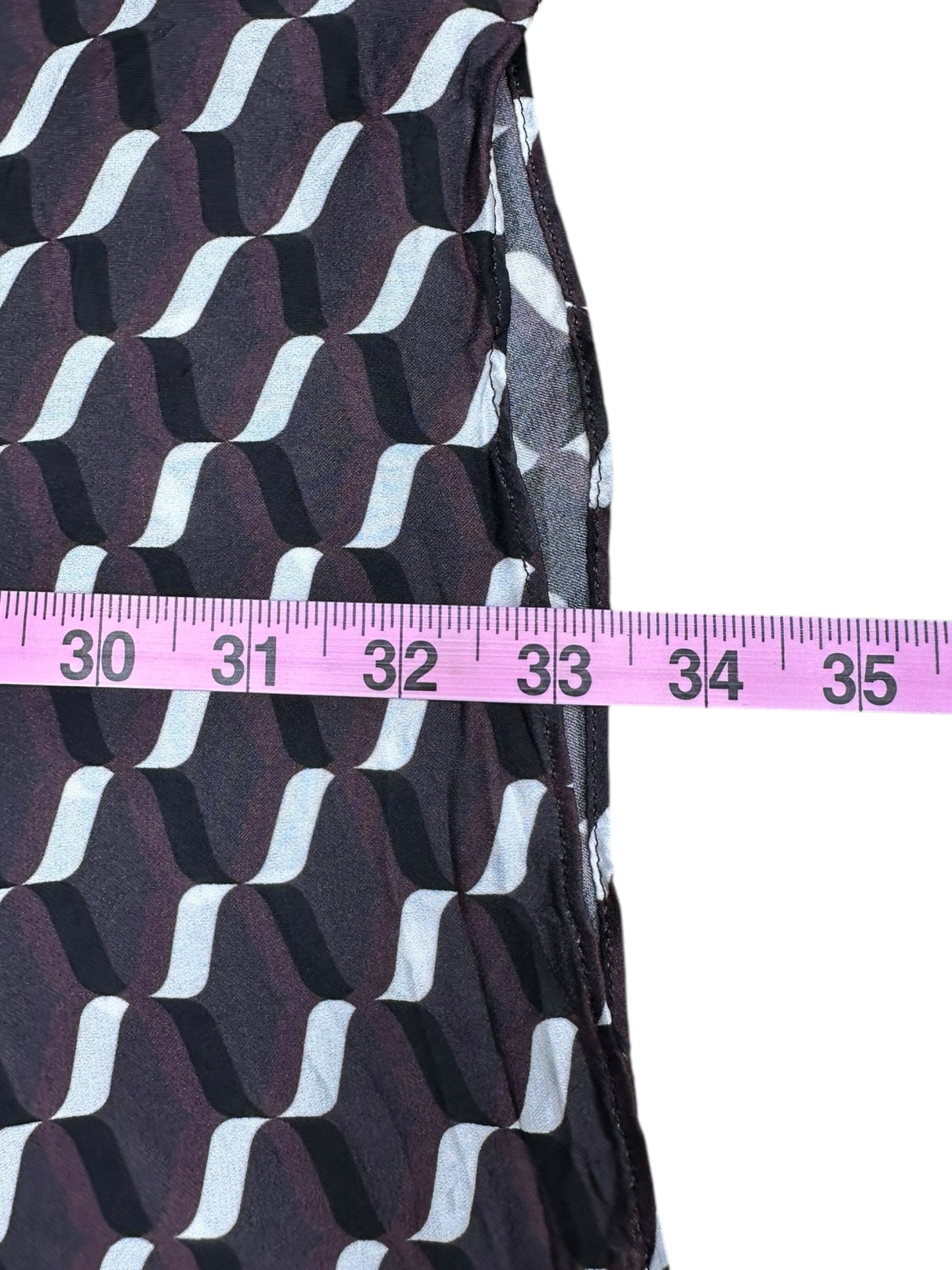 L'Academie Gray Print Collared Mini Dress Size S