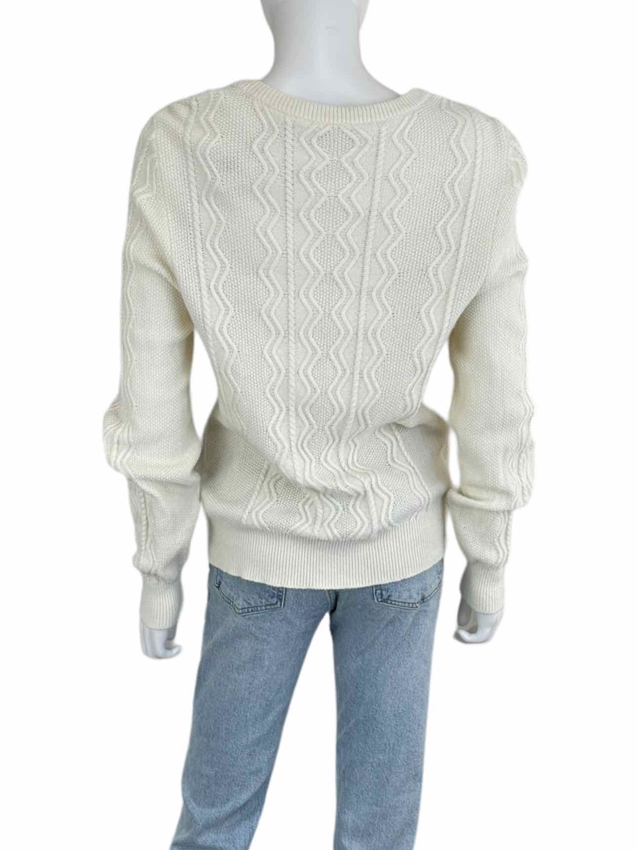 WHITE + WARREN Merino Wool Blend Sweater Size M