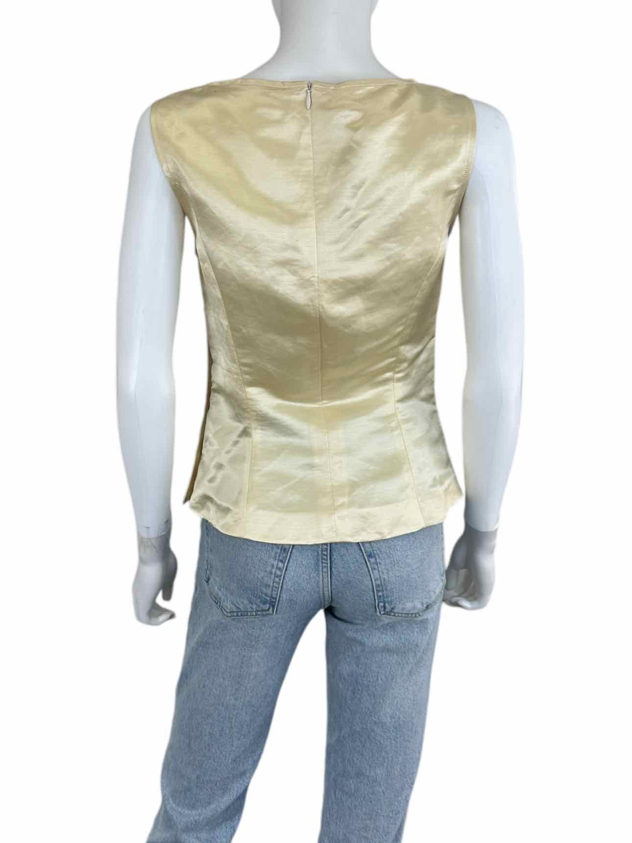 ESCADA Gold Silk Shell Size 38