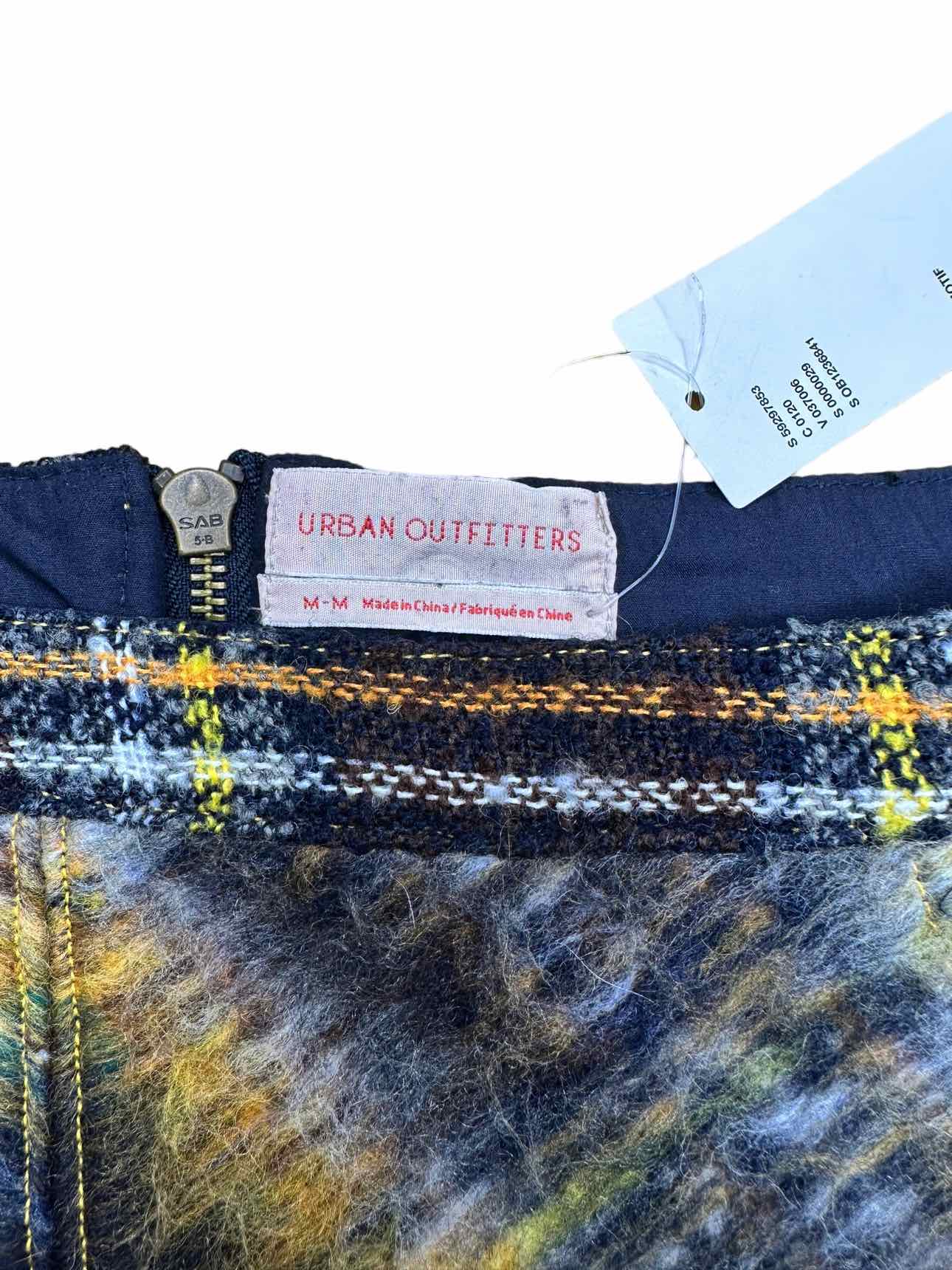 Urban Outfitters NWT Plaid Wool Blend Mini Skirt Size M
