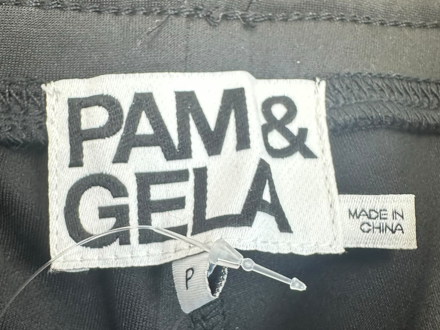 PAM&GELA Black Sequin Trim Track Pants Size S