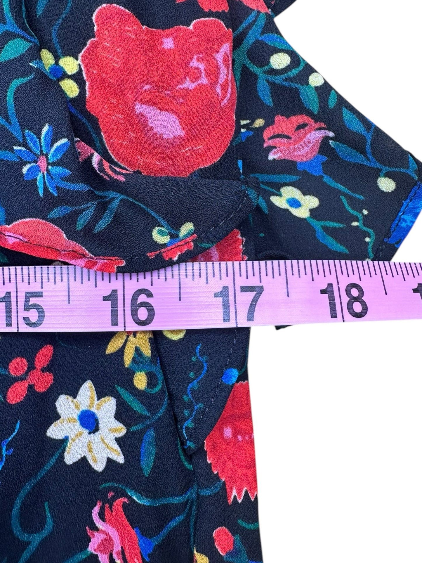 J. Crew Black Floral Mini Dress Size XS