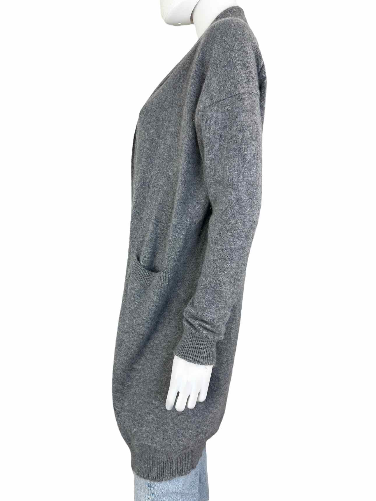 Vince. Gray 100% Cashmere Cardigan Size S