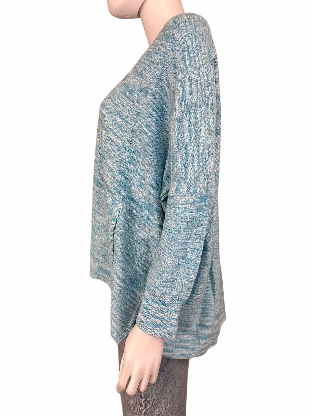 WHITE + WARREN Blue Heather Sweater Size XS