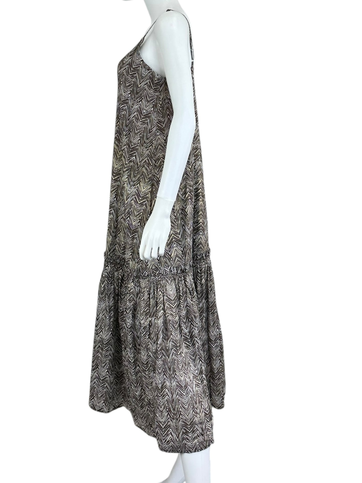 NWT jude connally Brown and Cream Zebra Dress Size S