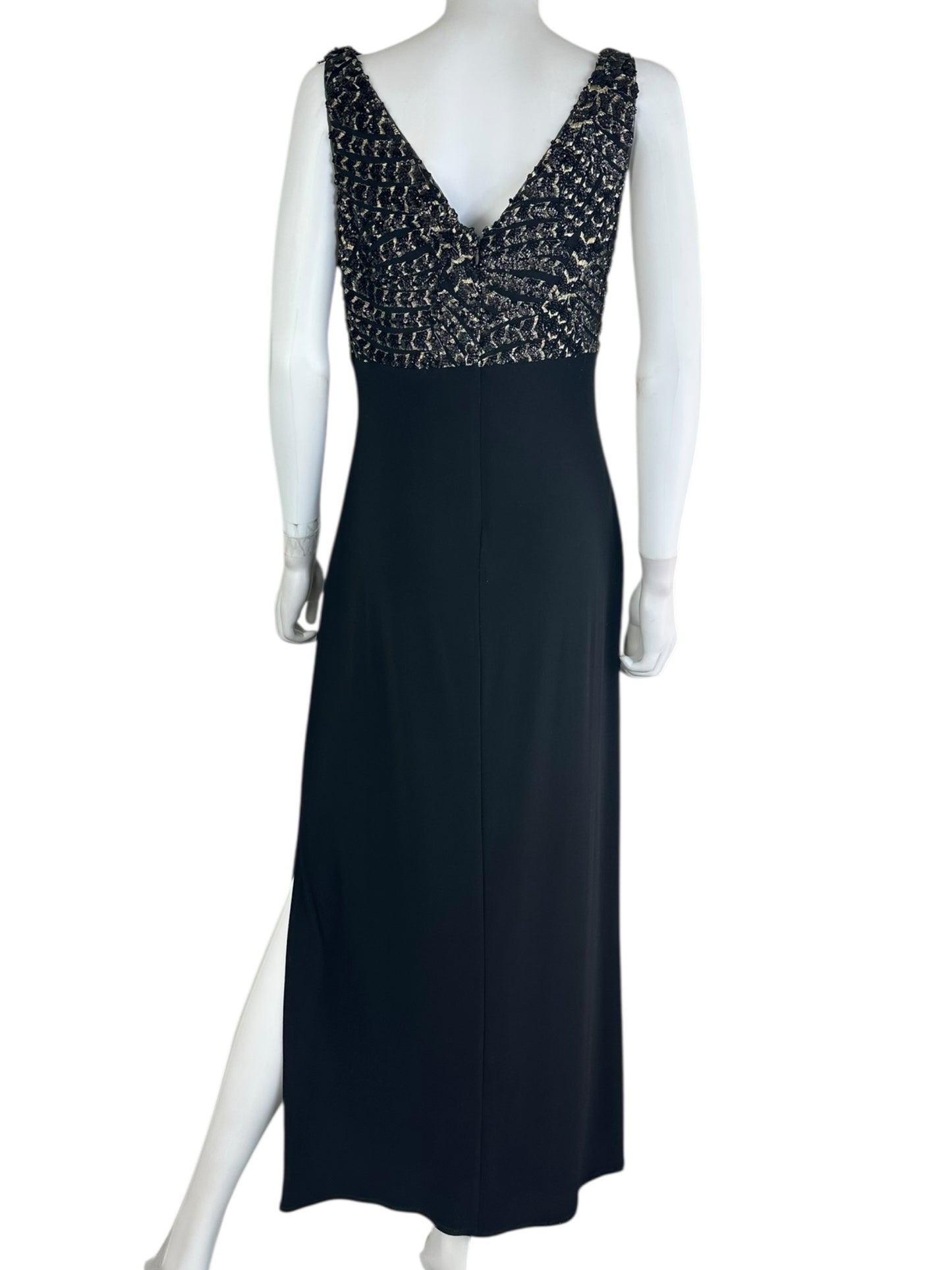 LAUREN Ralph Lauren Black Maxi Cocktail Dress Size 10
