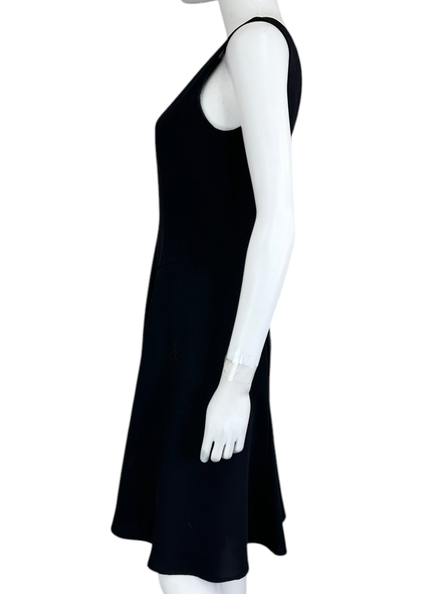 Talbots Black Sleeveless Midi Dress Size 4