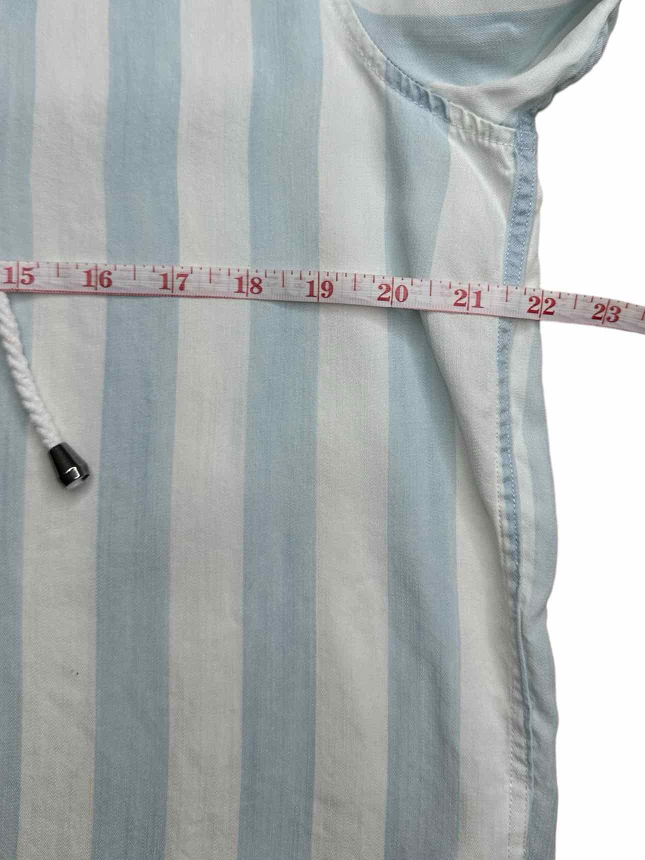 Rails Blue Striped Chambray Top Size S