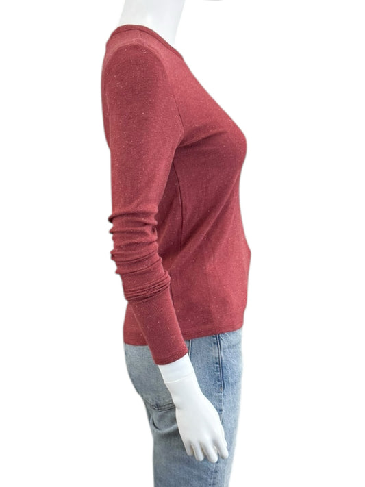 splendid NWT Rose Shimmer Knit Top Size XS