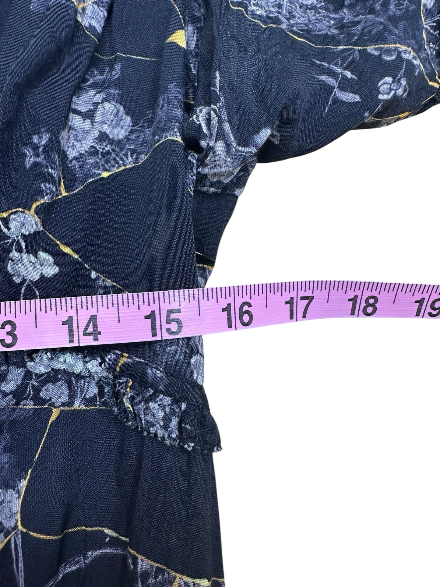 all saints Black floral and Skeleton Mini Dress Size 8