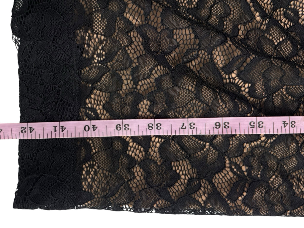 DRESS THE POPULATION Black Lace Cocktail Dress Size M