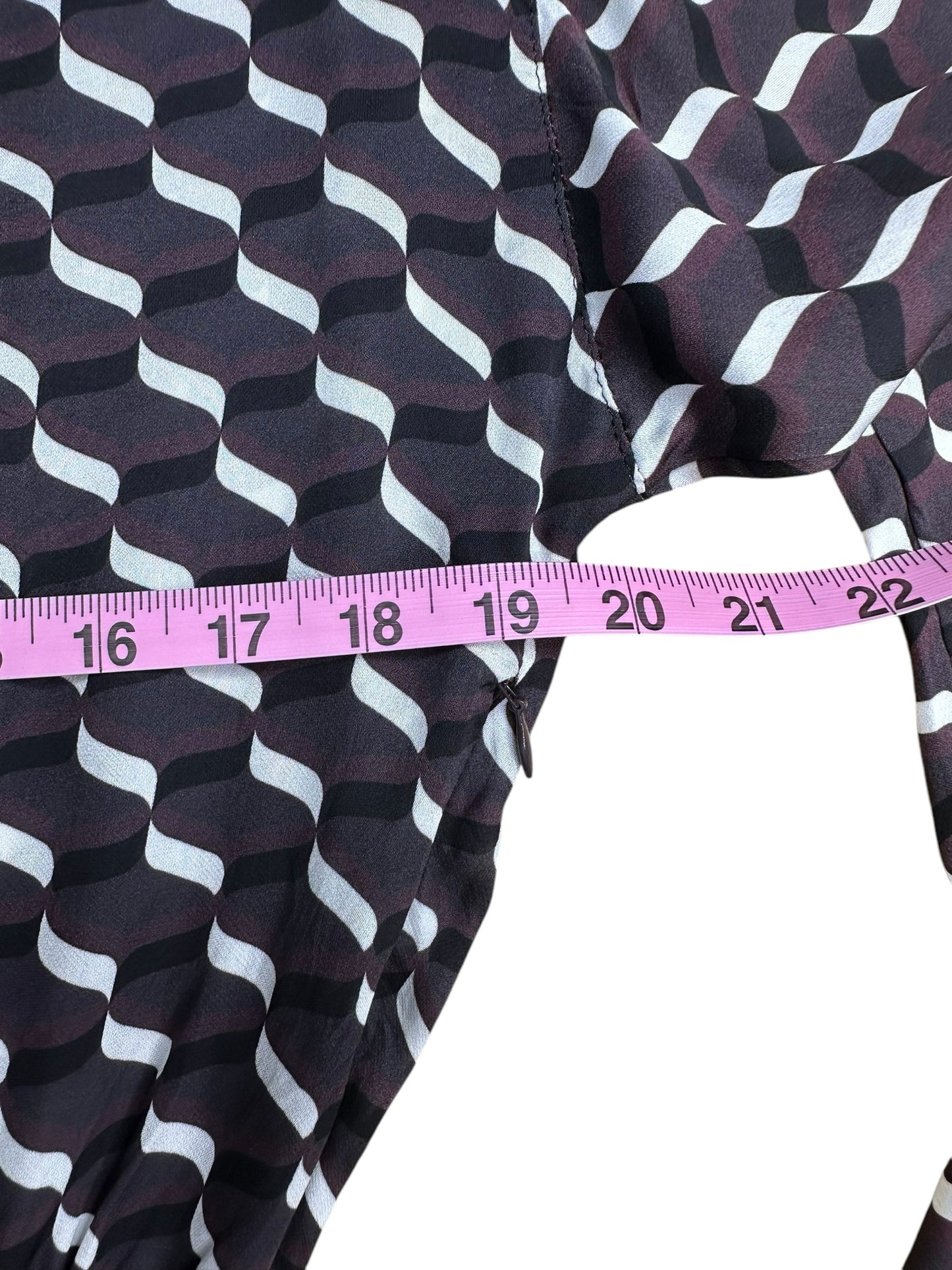 L'Academie Gray Print Collared Mini Dress Size S