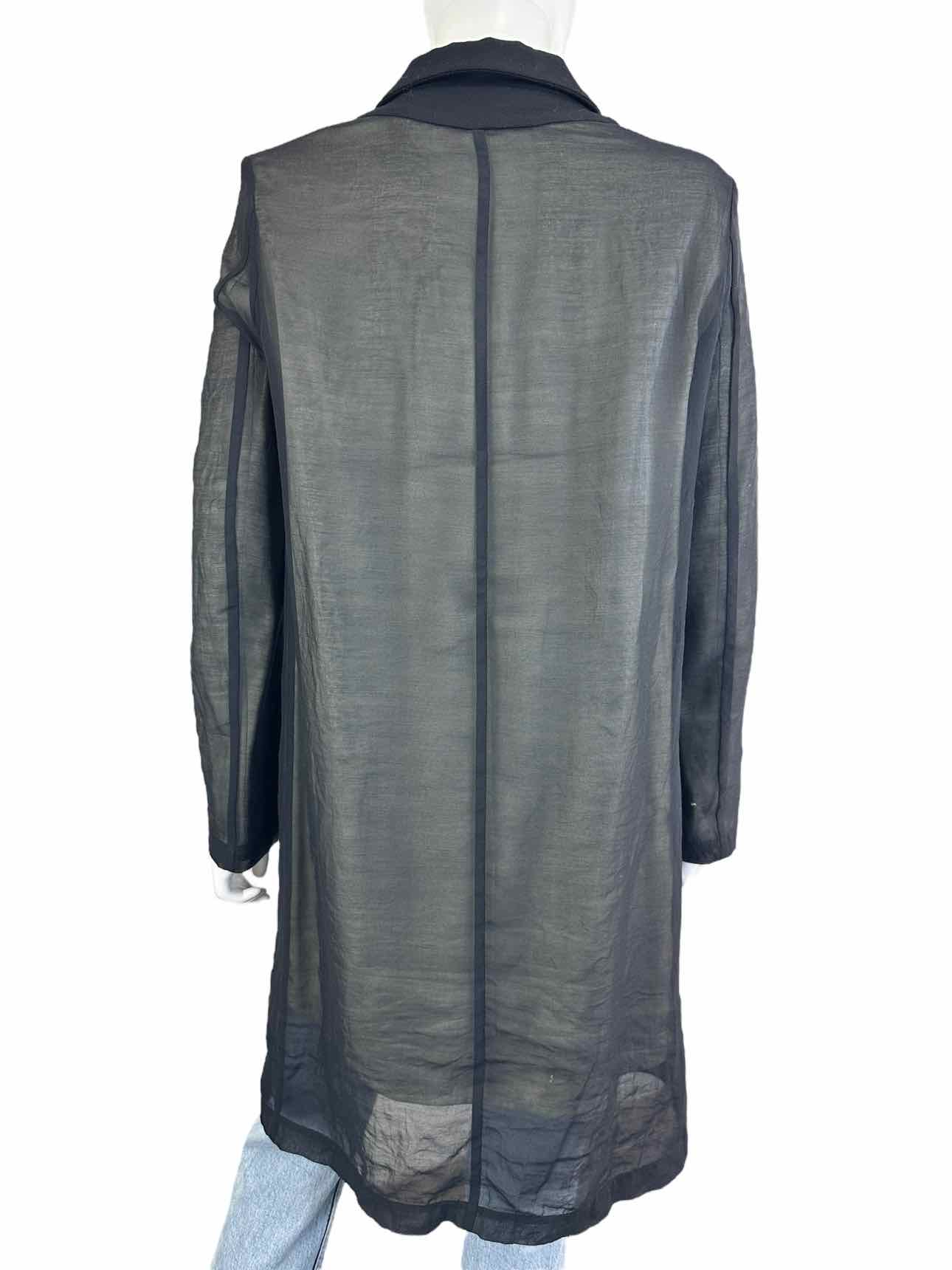 Annette Gortz Sheer Black Silk Blend Jacket Size 36