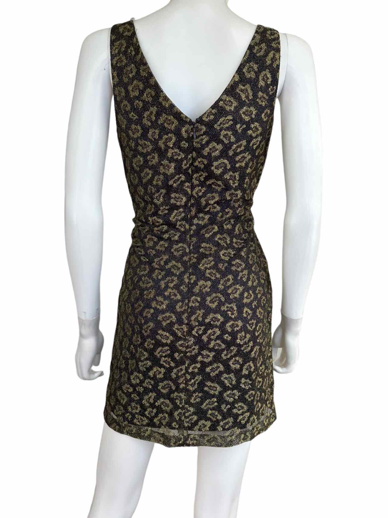 David Meister Gold Lace Dress Size 4