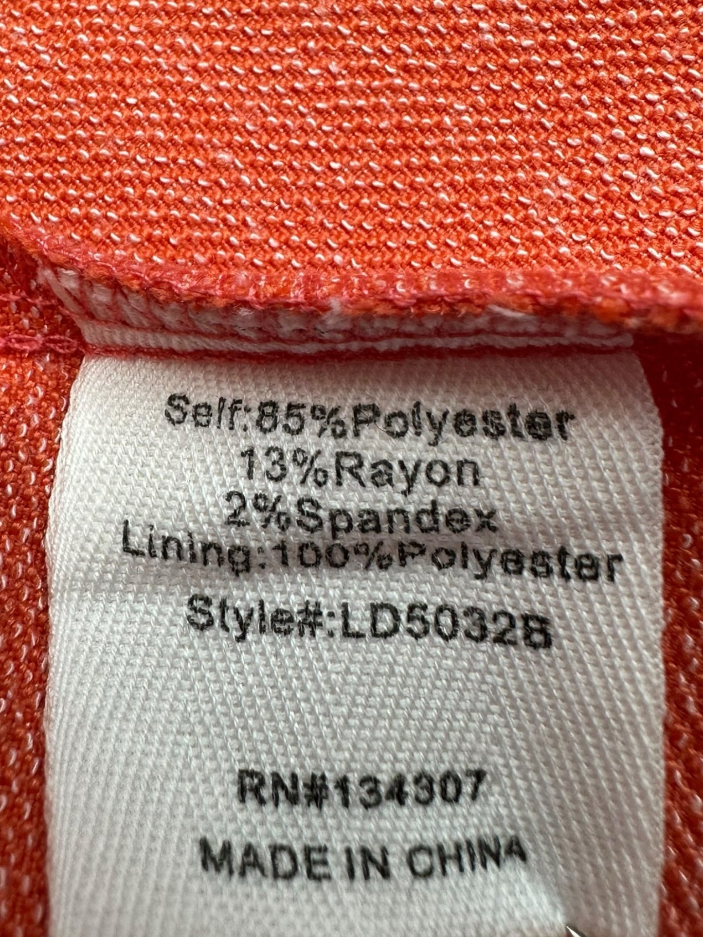 Line & Dot Orange Casual Dress Size S