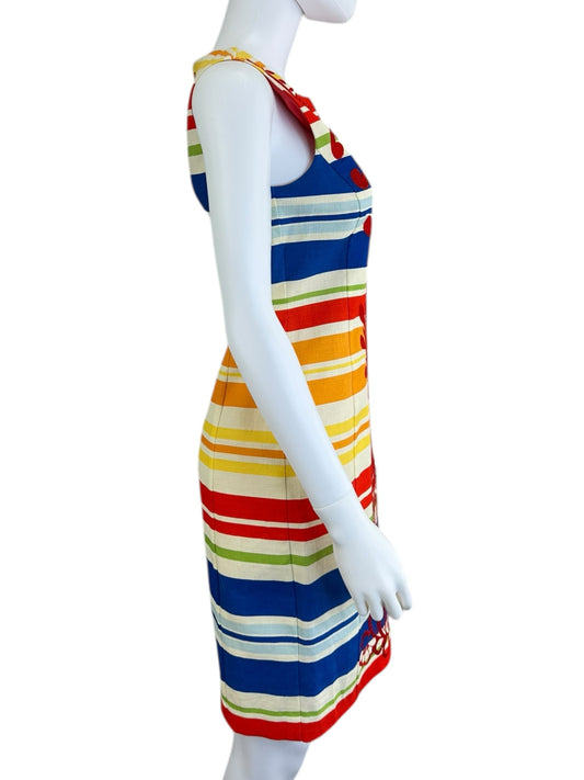 Tabitha Multicolor Striped Sheath Dress Size 0
