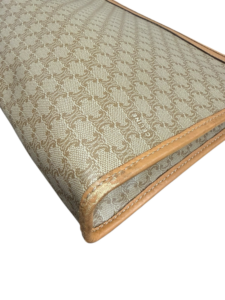 CELINE Vintage Beige Macadam Clutch