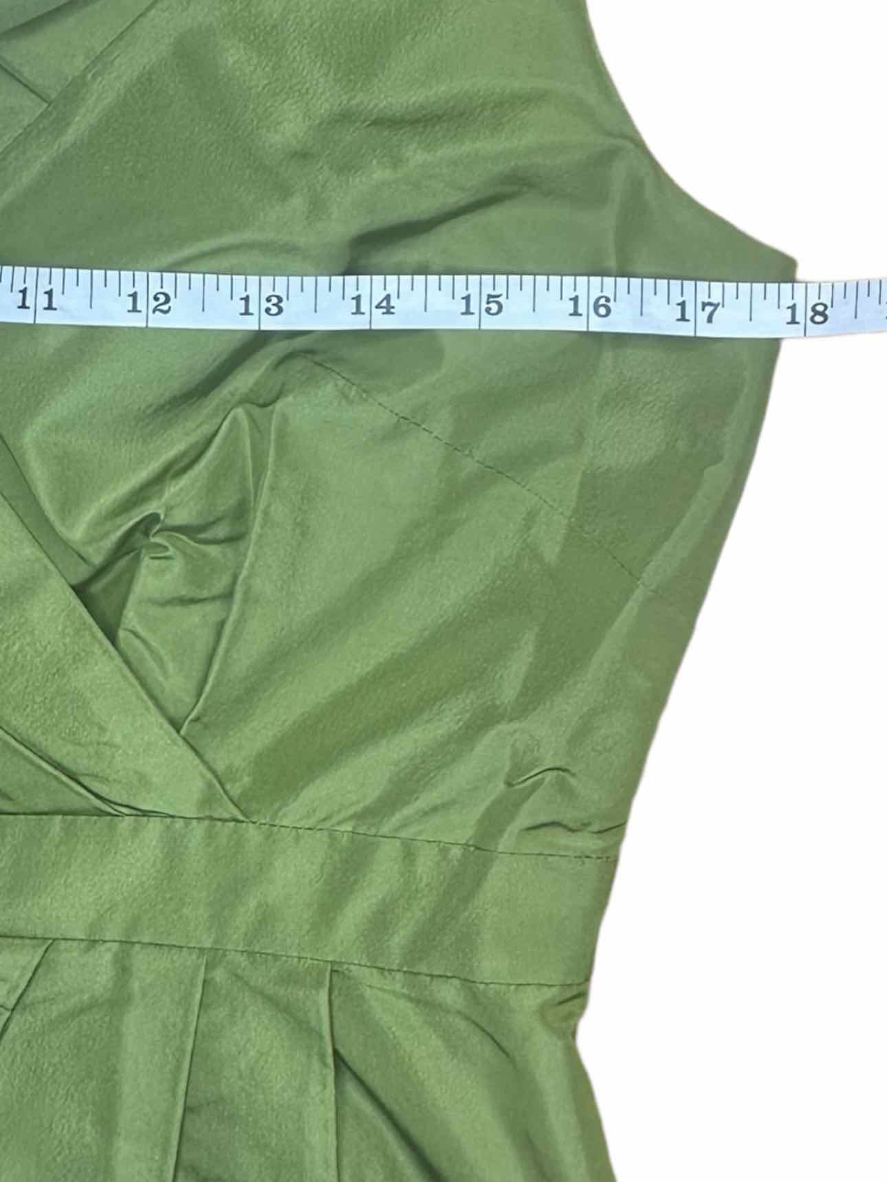 J. Crew Green Silk Cocktail Dress Size 6
