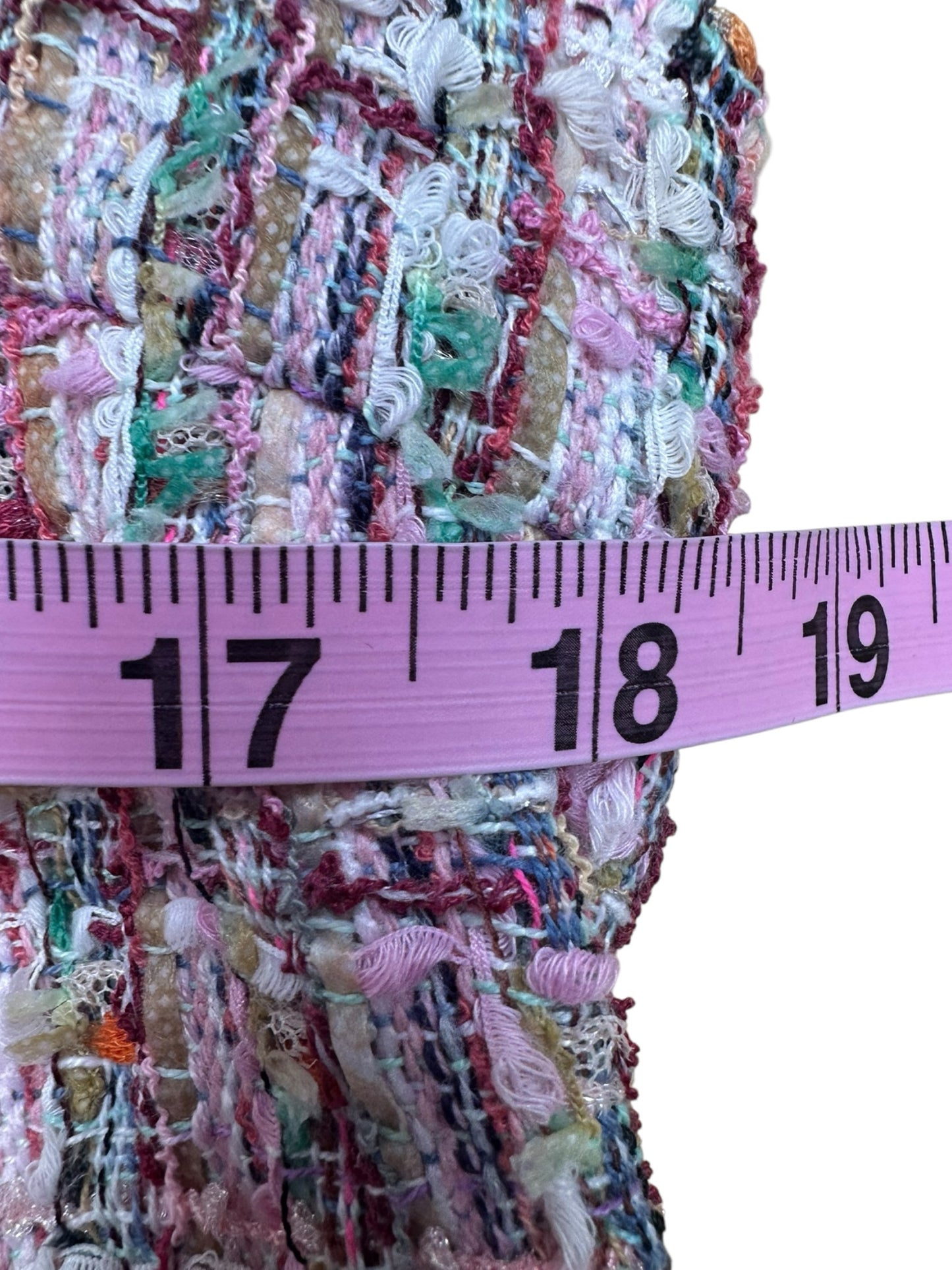 VOY Pink Tweed Mini Dress Size L