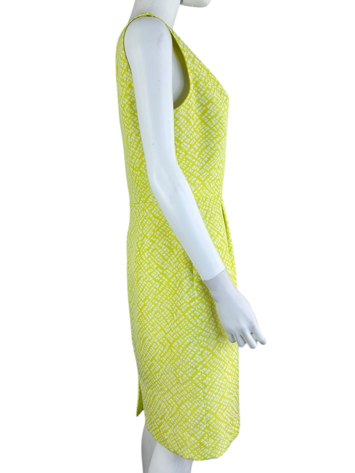 TAHARI Yellow Cocktail Dress Size M
