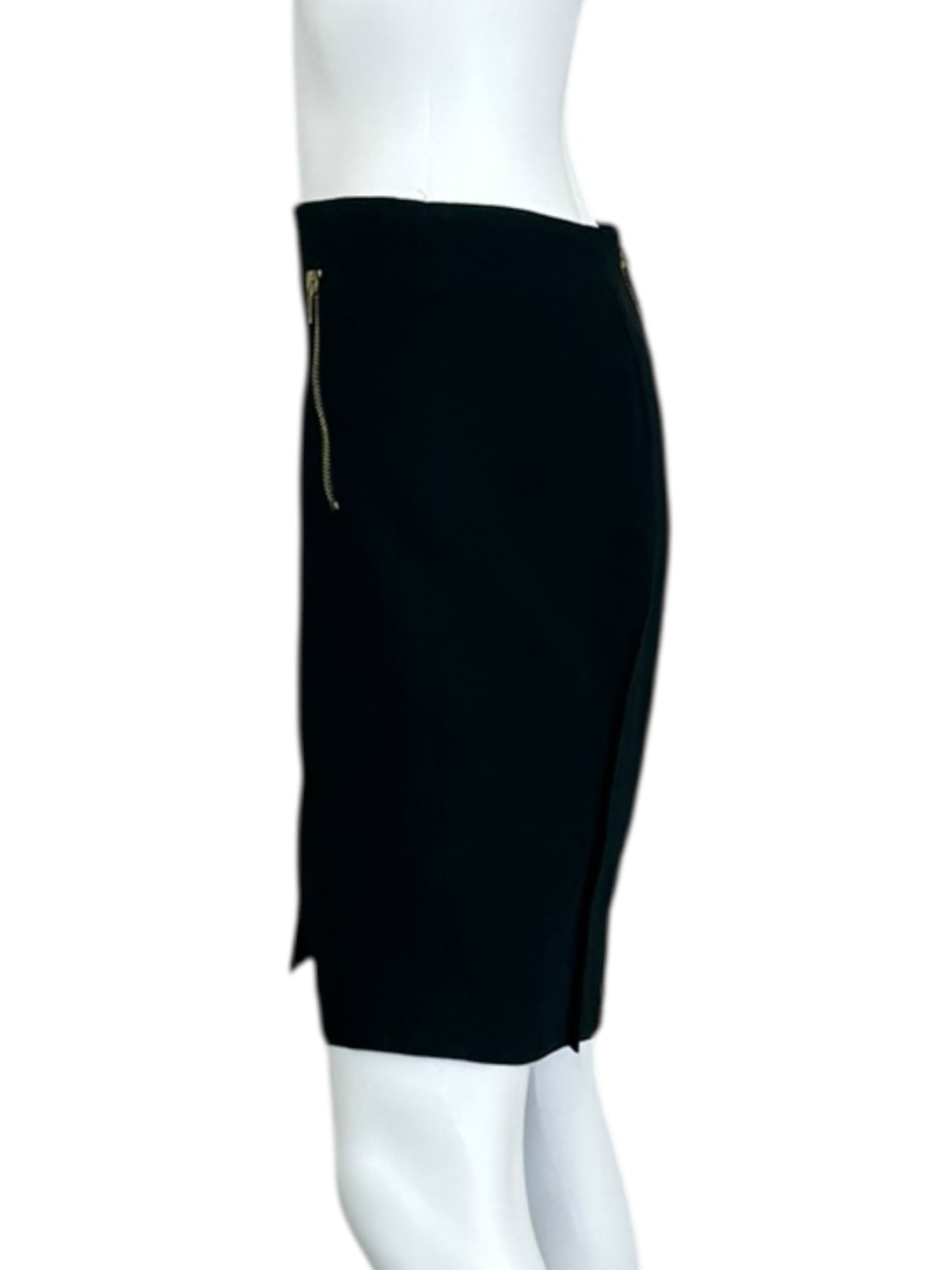 rag & bone Black Salute Mazy Wool Mini Skirt Size 8