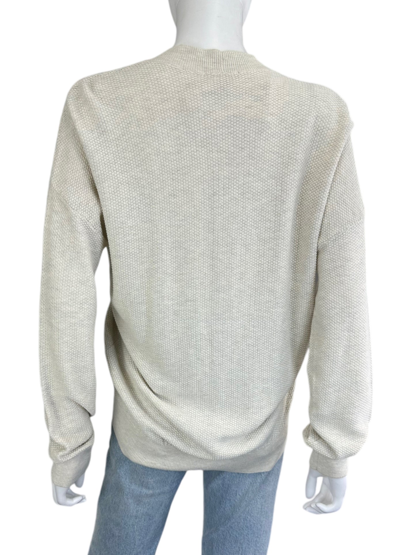 LILLA P Oatmeal Textured Sweater Size L