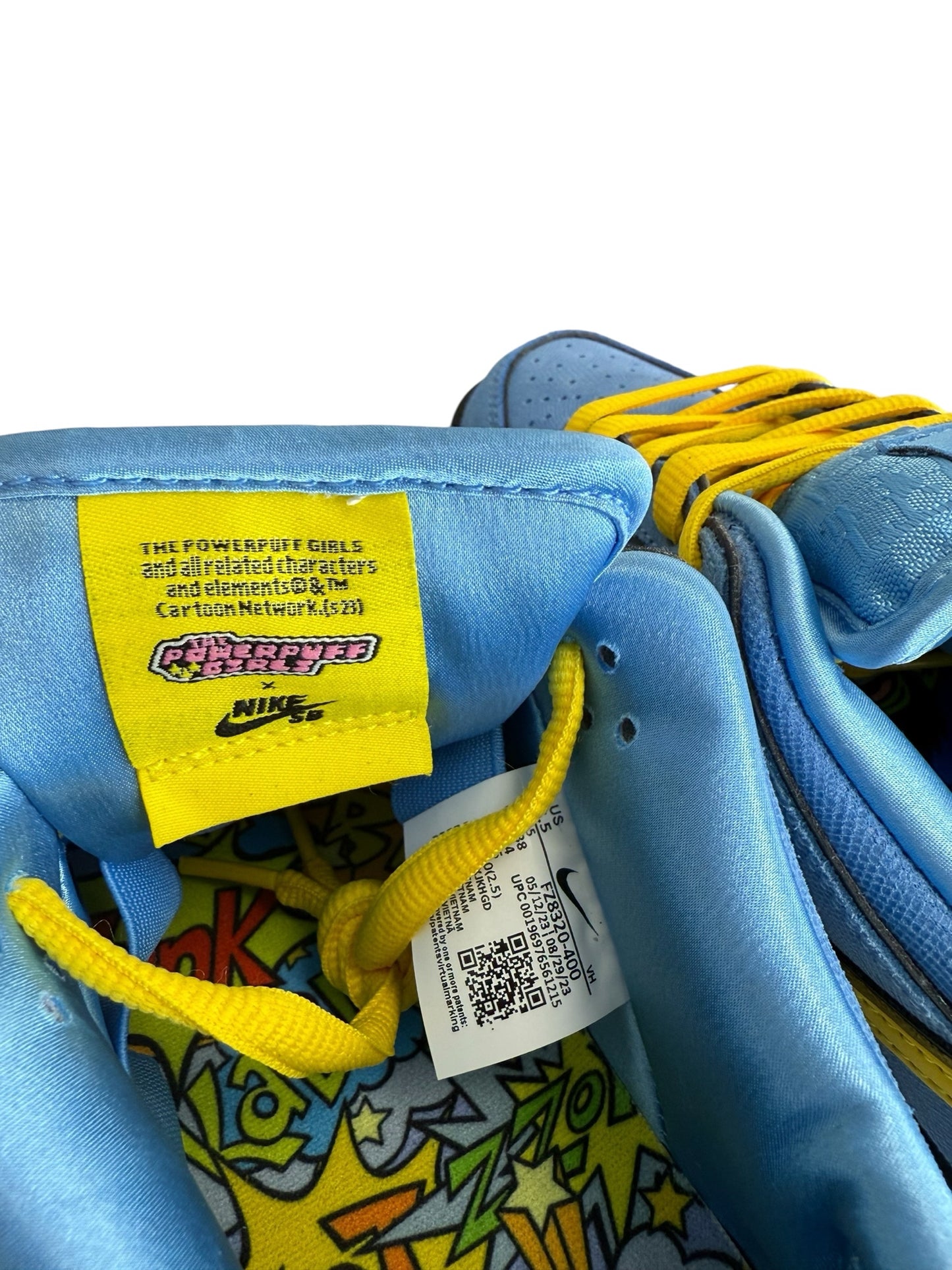 Nike SB Dunk Low Pro x Powerpuff Girls 'Bubbles' Dunk Low Sneakers Size 7