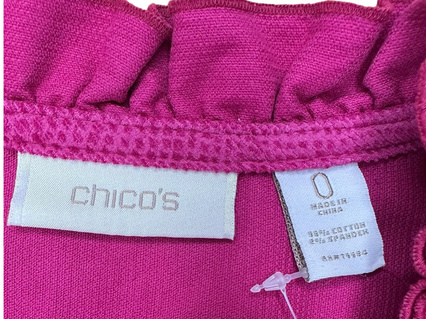 Chico's Pink Vegan Suede Jacket Size S