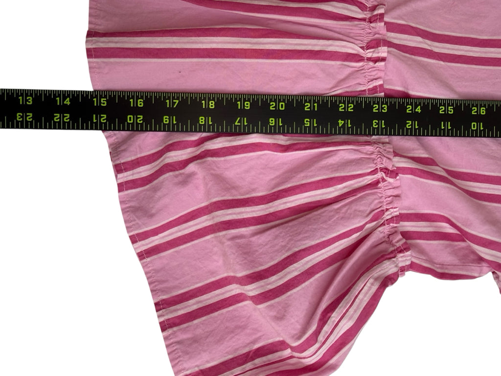 Free People NWT Pink Striped Brunch Babe Top Size S