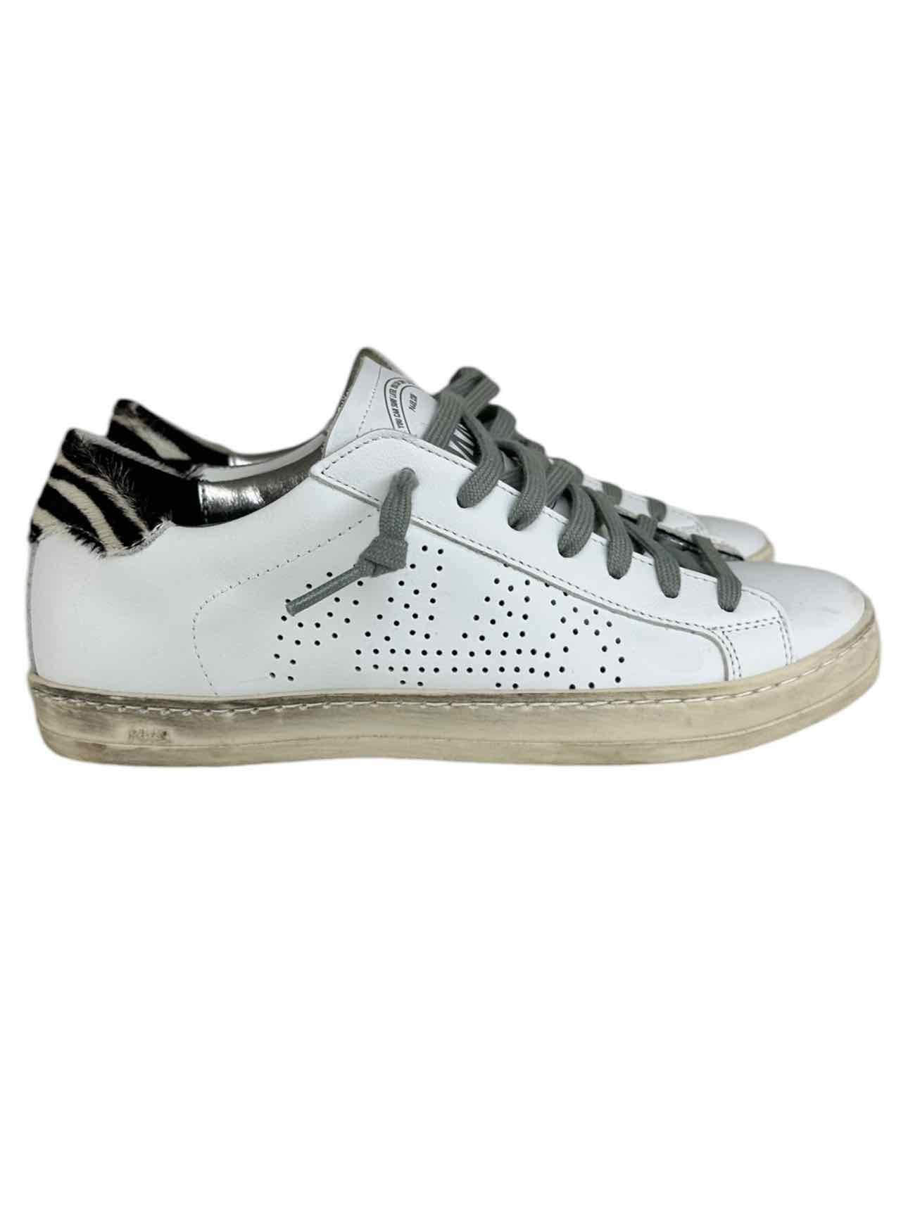 P448 John Zebra Sneakers Size 36