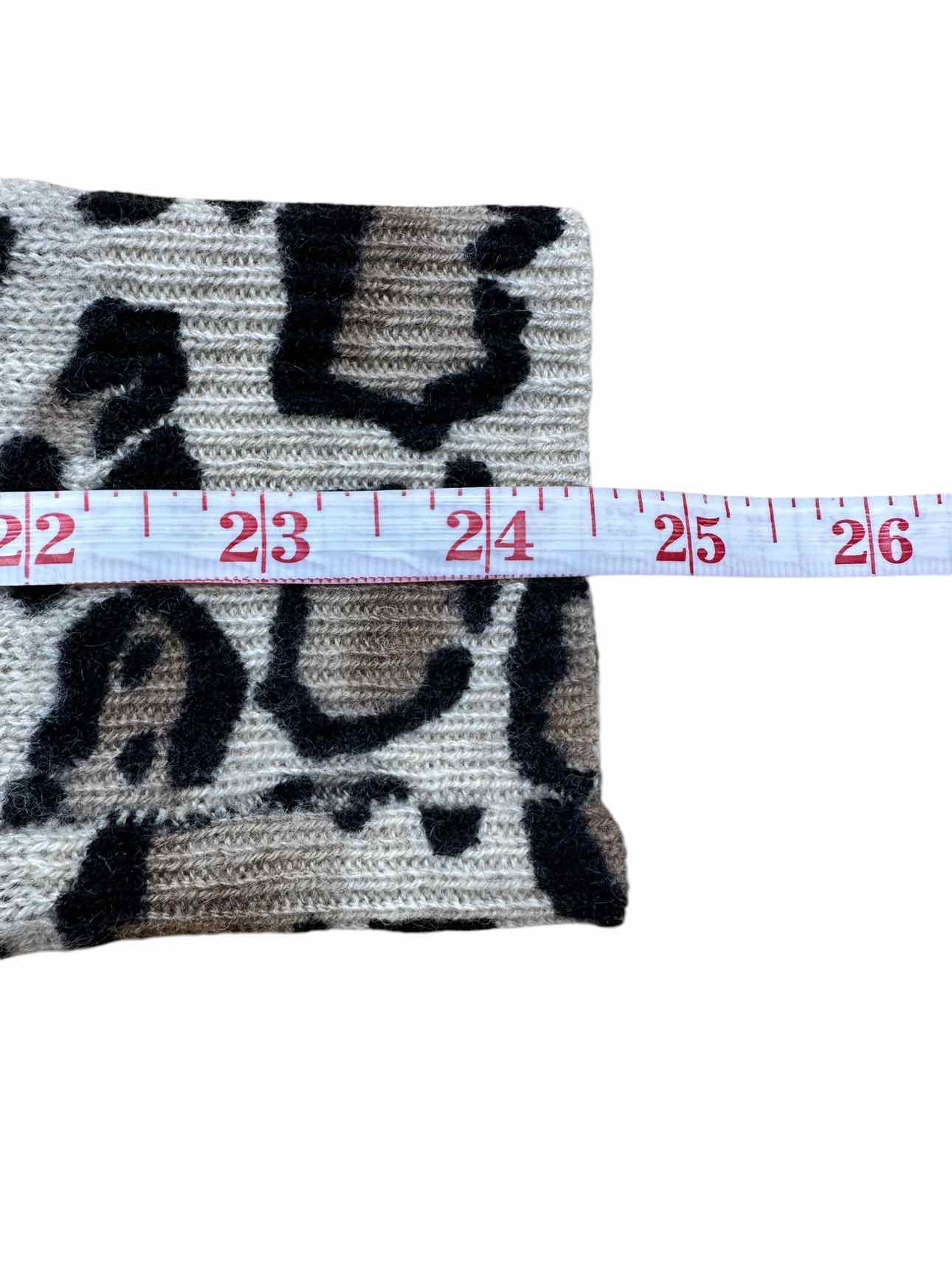 WHITE + WARREN Leopard Print Cashmere Cardigan Size S