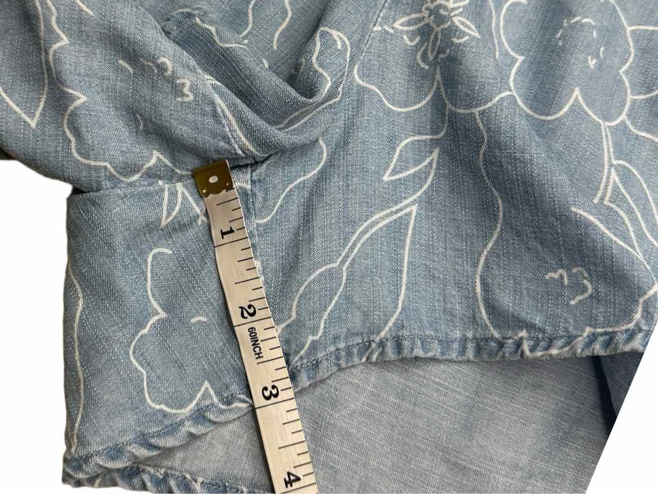 cloth & stone Blue Chambray Romper Size S