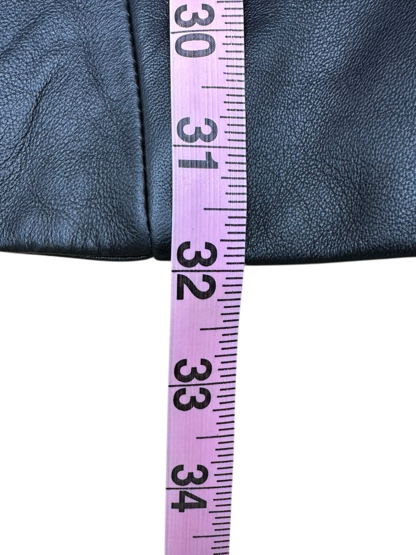 PAIGE Black Genuine Leather Blazer Size 10