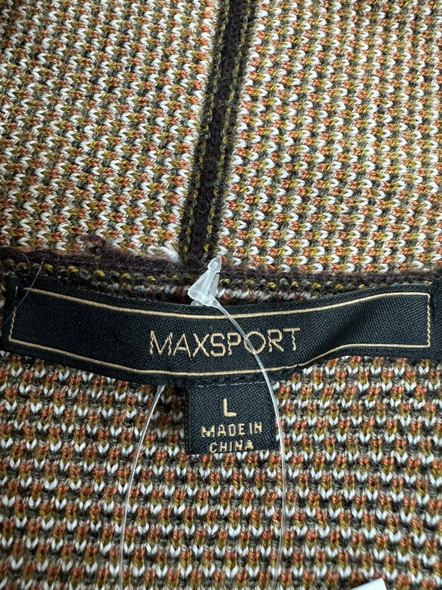 MAXSPORT Brown Floral Duster Cardigan Size L