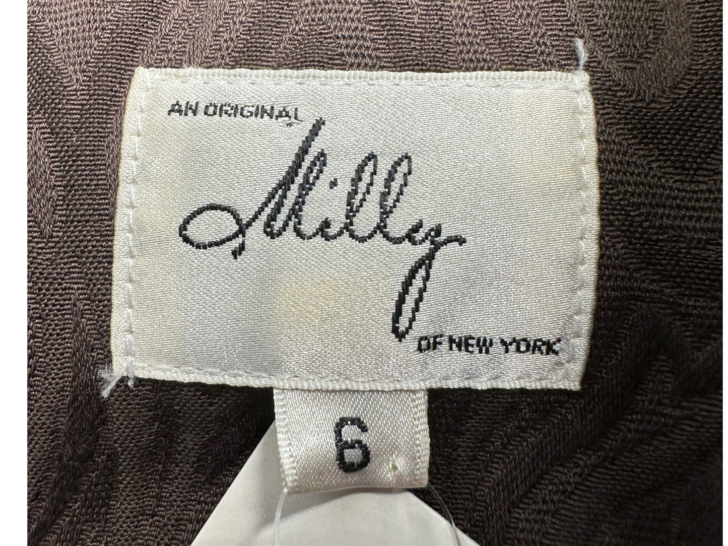 MILLY of New York Brown Ruffle Mini Dress Size 6