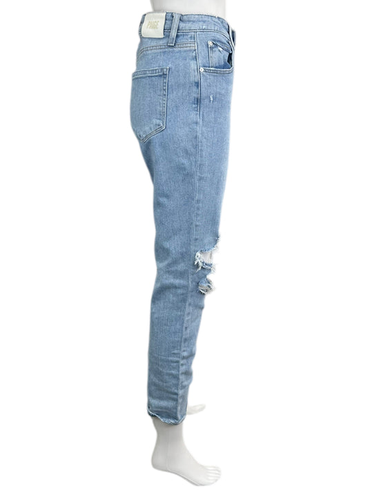 PAIGE Light Wash Sarah Slim Jeans Size 28