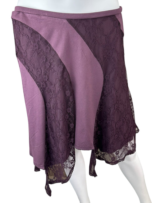 Free People NWT Purple Lace Skirt Size M