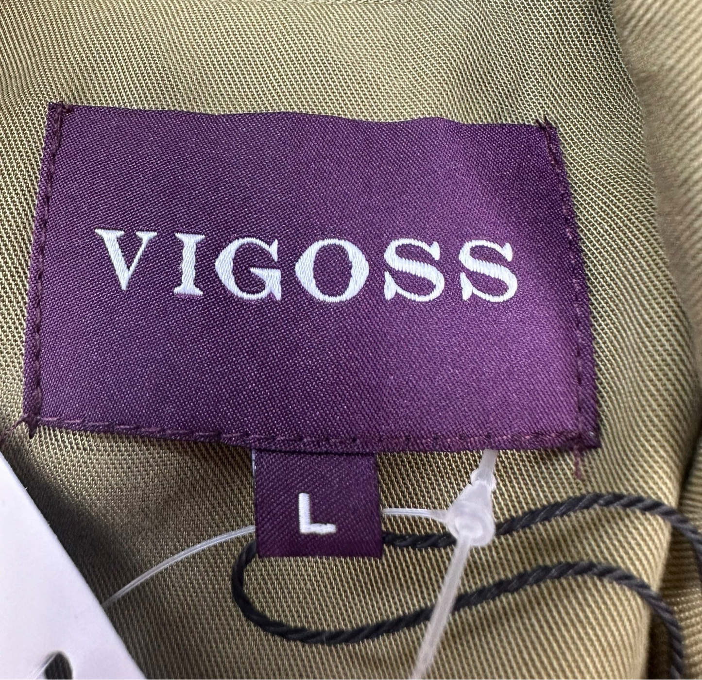 VIGOSS NWT Green Asymmetrical Zip Bomber Jacket Size L