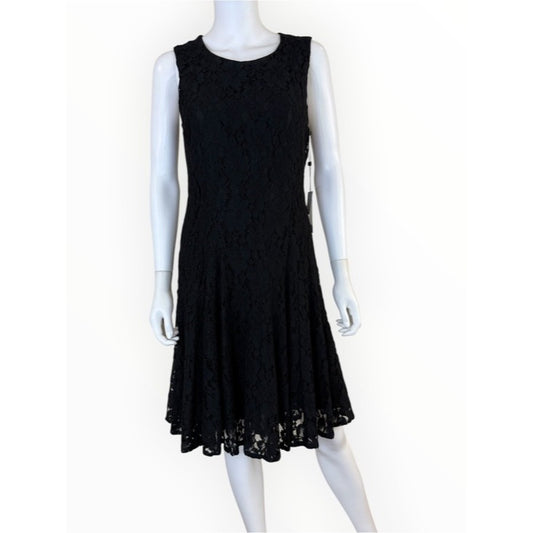 Tommy Hilfiger NWT Black Lace Cocktail Dress Size 10