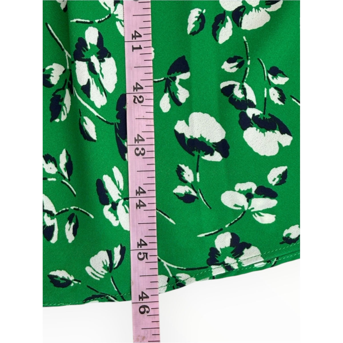 LRL NWT Green Floral Print Midi Dress Size 10