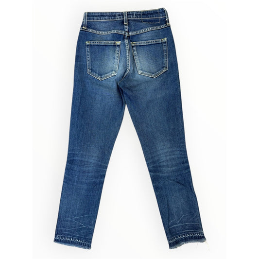 AMO Blue "Babe" High-Rise Slim Straight / Crop Jeans Size 25