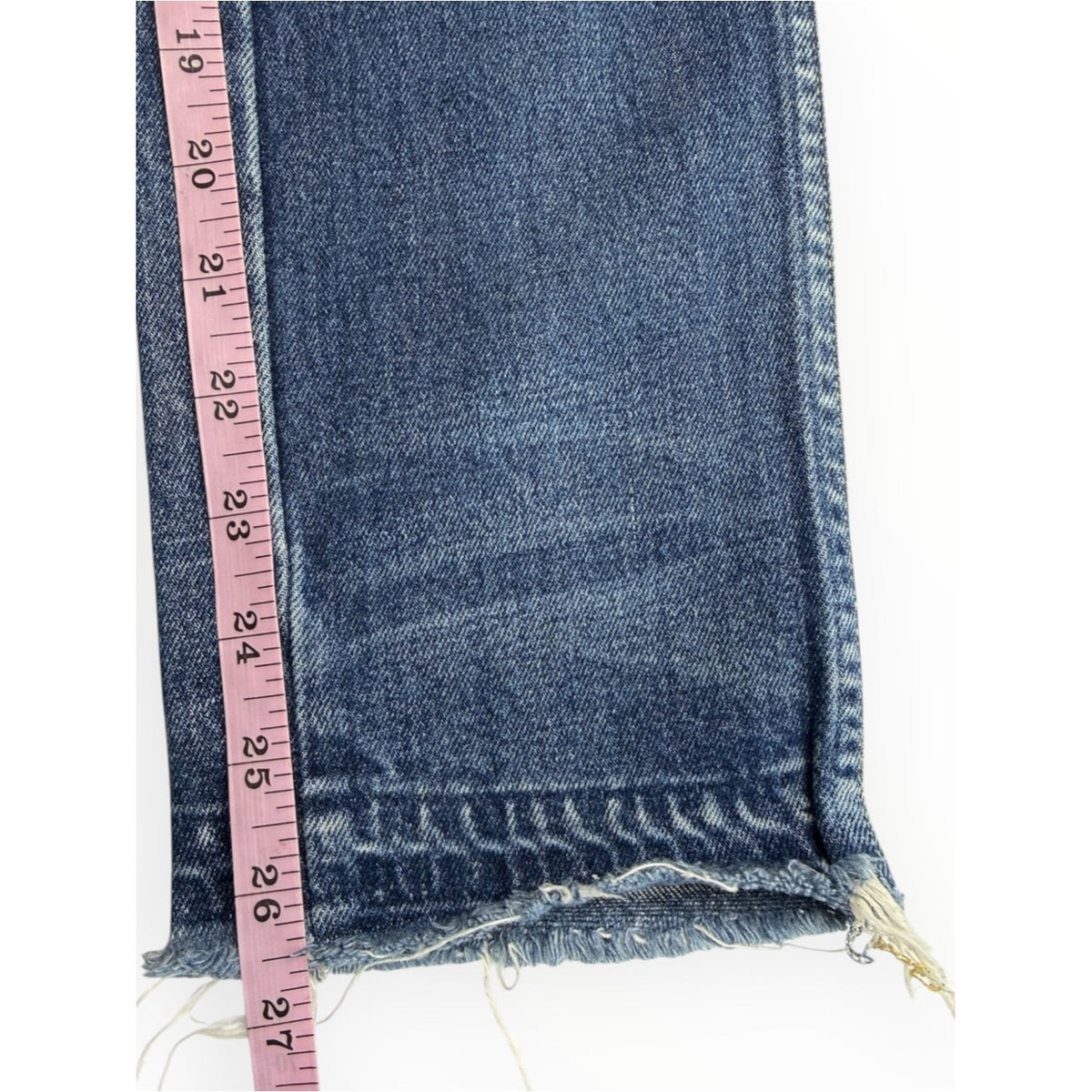 AMO Blue "Babe" High-Rise Slim Straight / Crop Jeans Size 25
