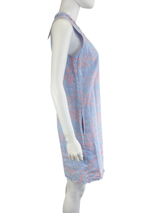 Tommy Bahama 100% Linen Palm Print Dress Size XS