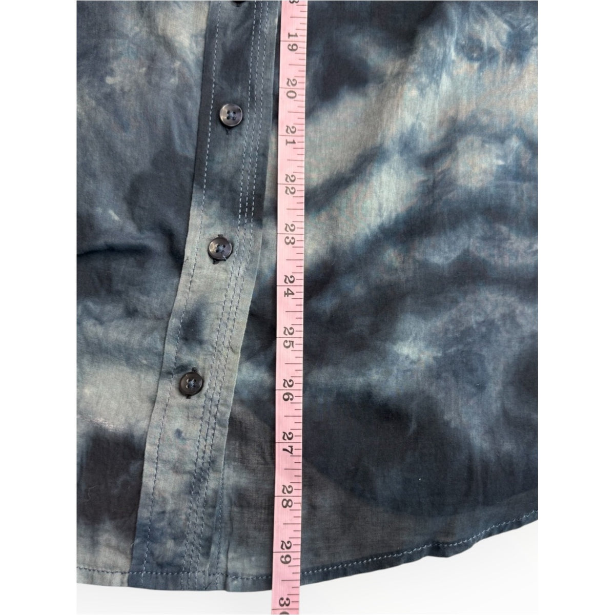 Pilcro and the Letterpress Blue Cate Classic Tie-Dye Button-down Size S