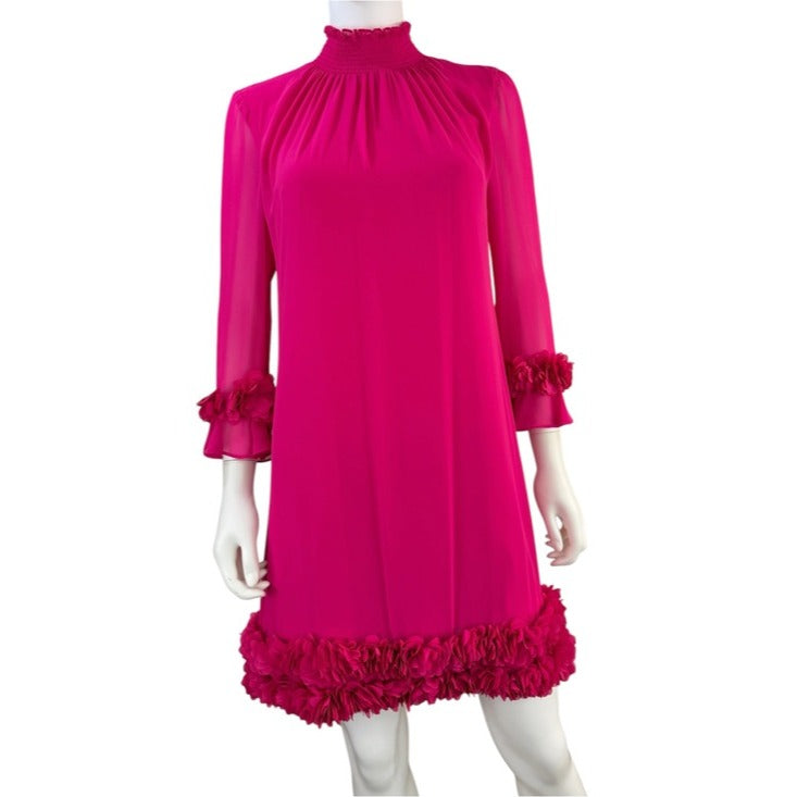 Alex Marie Bright Pink Amelia Cocktail Dress Size 4